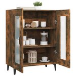 vidaXL Buffet chêne fumé 69 5x34x90 cm bois d'ingénierie