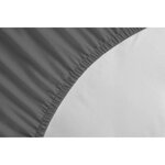 Drap Housse 100  coton 90 x 190 x 30 cm gris foncé