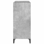 vidaXL Armoire à disques gris béton 84 5x38x89 cm bois d'ingénierie