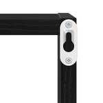 vidaXL Étagères Murales avec étagère 2 Pièces Chêne noir 26 x 15 x 26 cm