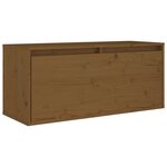 vidaXL Meubles TV 4 Pièces Marron miel Bois massif de pin