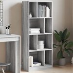 vidaXL Bibliothèque sonoma gris 57x28 5x141 cm bois d'ingénierie