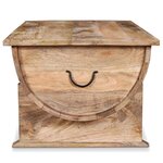 vidaXL Table basse Bois de manguier massif 88x50x40 cm