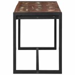 vidaXL Banc Multicolore 100 x 35 x 45 cm Bois massif de récupération