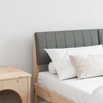 vidaXL Tête de lit capitonnée Gris foncé 140 cm Pin massif