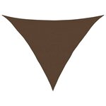 vidaXL Voile d'ombrage 160 g/m² Marron 5x5x6 m PEHD