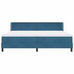 vidaXL Lit à ressorts avec matelas noir 100x200 cm en velours