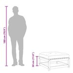 vidaXL Repose-pied de jardin avec coussin bois massif douglas