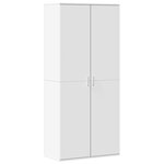 vidaXL Armoire à chaussures Blanc 80x39x178 cm Bois d'ingénierie