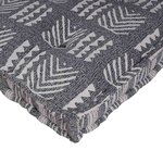 vidaXL Coussin de canapé sur palette Impression grise tissu