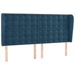 vidaXL Sommier à lattes de lit matelas et LED Bleu foncé 200x200 cm