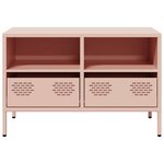 vidaXL Meuble TV rose 68x39x43 5 cm acier laminé à froid