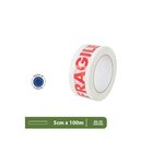 Pack and Move - Lot 12 Rouleaux Ruban Adhésif Transparent "Fragile" Pour Emballage Et Déménagement - 100 M - Qualité Premium