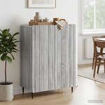 vidaXL Buffet Sonoma gris 66 x 34 5 x 92 cm Bois d'ingénierie