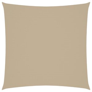 vidaXL Voile de parasol tissu oxford carré 6x6 m beige