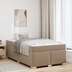 vidaXL Cadre de lit Cappuccino 120 x 190 cm Faux cuir