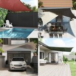 vidaXL Voile d'ombrage 160 g/m² triangulaire sable 3x3x3 m PEHD