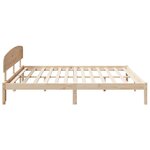 vidaXL Cadre de lit avec tête de lit 180x200 cm en bois massif de pin