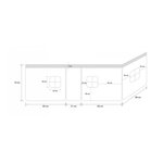 Rideau de lit bleu pour lit mezzanine HS4U