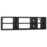 vidaXL Étagère murale Noir 102x30x29 cm Bois d’ingénierie