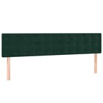 vidaXL Sommier à lattes de lit et matelas Vert foncé 200x200cm Velours