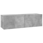 vidaXL Meuble TV Gris béton 100x30x30 cm Aggloméré