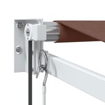 vidaXL Auvent rétractable automatique marron 300x250 cm