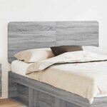 vidaXL Tête de lit Gris Sonoma 140 cm Bois d'ingénierie