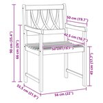 vidaXL Chaises de jardin 8 Pièces Naturel Bois d'Acacia Massif