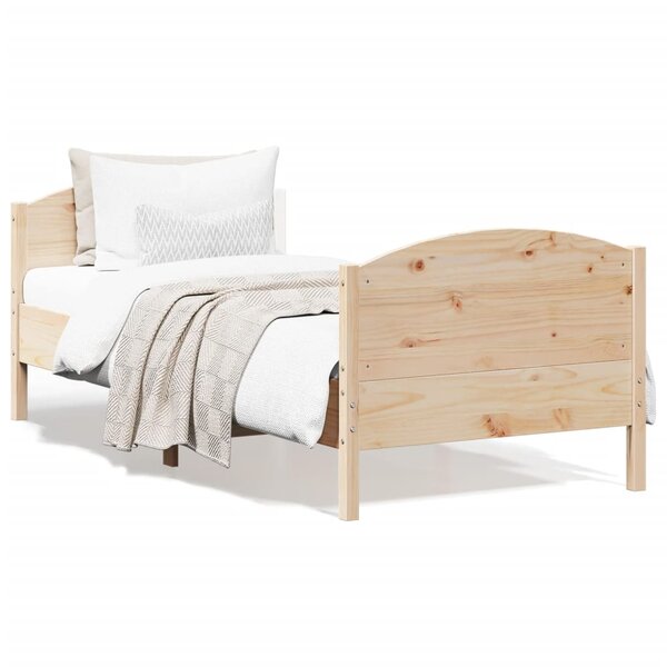 vidaXL Cadre de lit sans matelas 90x200 cm bois de pin massif