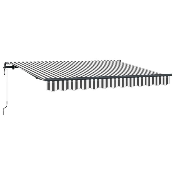 vidaXL Auvent Rétractable Anthracite 250 x 200 cm tissu