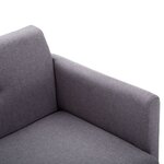 Vidaxl canapé à 2 places revêtement en tissu 115x60x67 cm gris clair