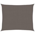 vidaXL Voile d'ombrage 160 g/m² Anthracite 2 5x3 m PEHD