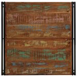 vidaXL Table basse multicolore 100x100x35 cm bois récupération massif