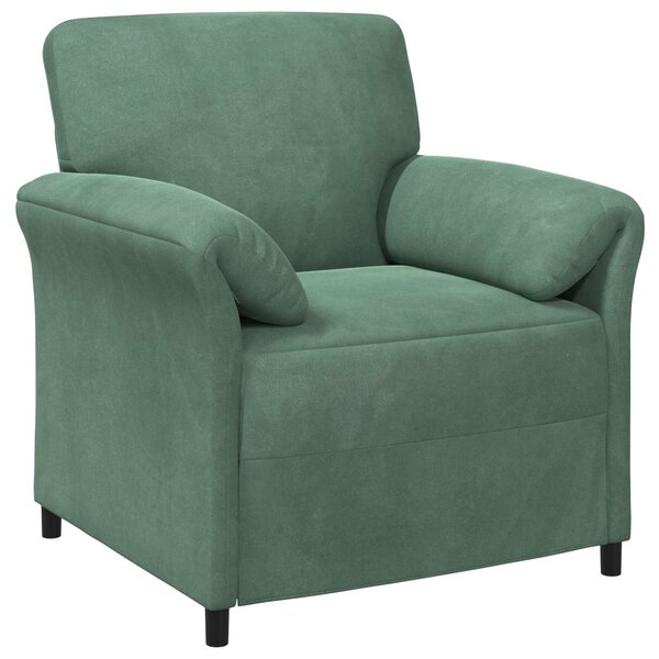 vidaXL Canapé 1 place Vert Mer 88 x 83 x 95 cm Velours