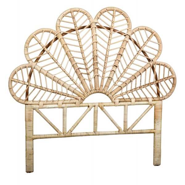 Tête de lit en rotin naturel sola sommier 90 cm