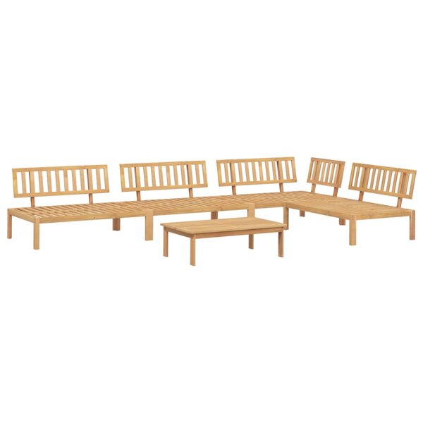 vidaXL Salon palette de jardin 5 Pièces bois d'acacia massif