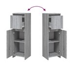 vidaXL Armoire de bain Sonoma gris 30x30x95 cm Bois d'ingénierie