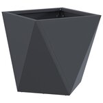 vidaXL Jardinière Anthracite 30 x 30 x 30 cm Acier