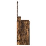 Coiffeuse vidaXL avec lumières LED Chêne fumé 100x41x140 cm