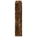 vidaXL Bibliothèque chêne fumé 137 5x29x137 5 cm bois d'ingénierie