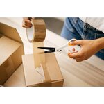 Ciseaux avec lame titane Non Stick 18cm  ambidextre blanc/orange FISKARS