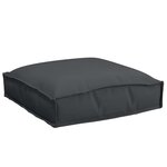 vidaXL Coussin 2 pc Tissu Oxford Noir 40 x 40 x 8 cm