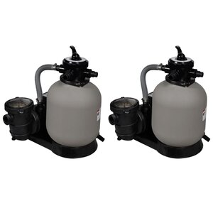 vidaXL Pompes à filtre à sable 2 Pièces 600 W 17000 l/h