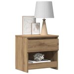 vidaXL Tables de chevet 2 Pièces chêne artisanal 40x30x39 cm