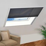 vidaXL Moustiquaire plissée pour fenêtre Aluminium 120 x 120 cm