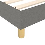 vidaXL Cadre de lit sans matelas gris foncé 120x200 cm tissu