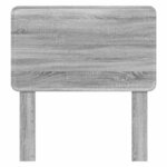 vidaXL Tête de lit Gris Sonoma 90 cm Bois d'ingénierie