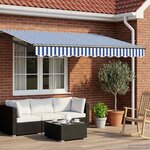 vidaXL Store rétractable manuel avec LEDs 3 x 2 5 m