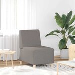 vidaXL Unité de Sofa Modulaire Sans Accoudoirs 2 Pièces Taupe